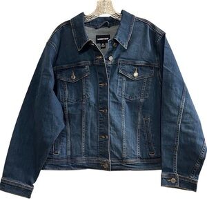 Lands' End Women's Blue Jean Jacket
